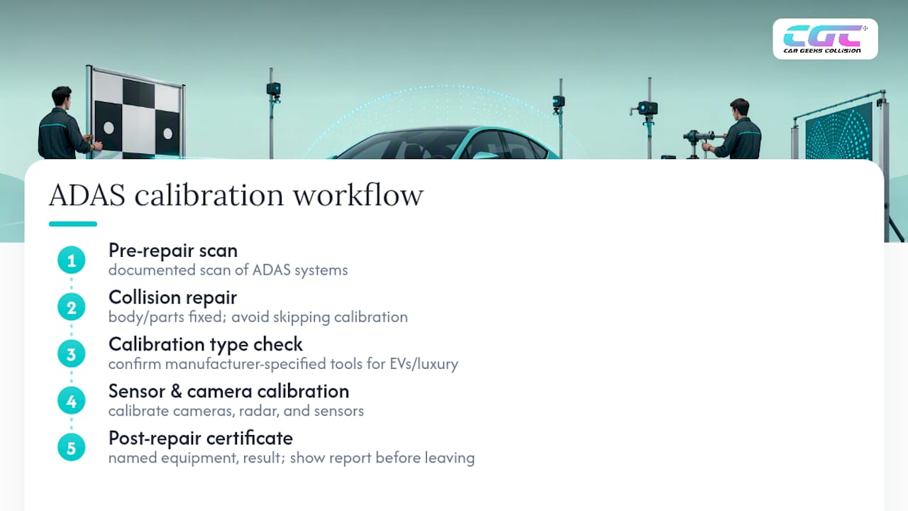 ADAS scan and calibration workflow