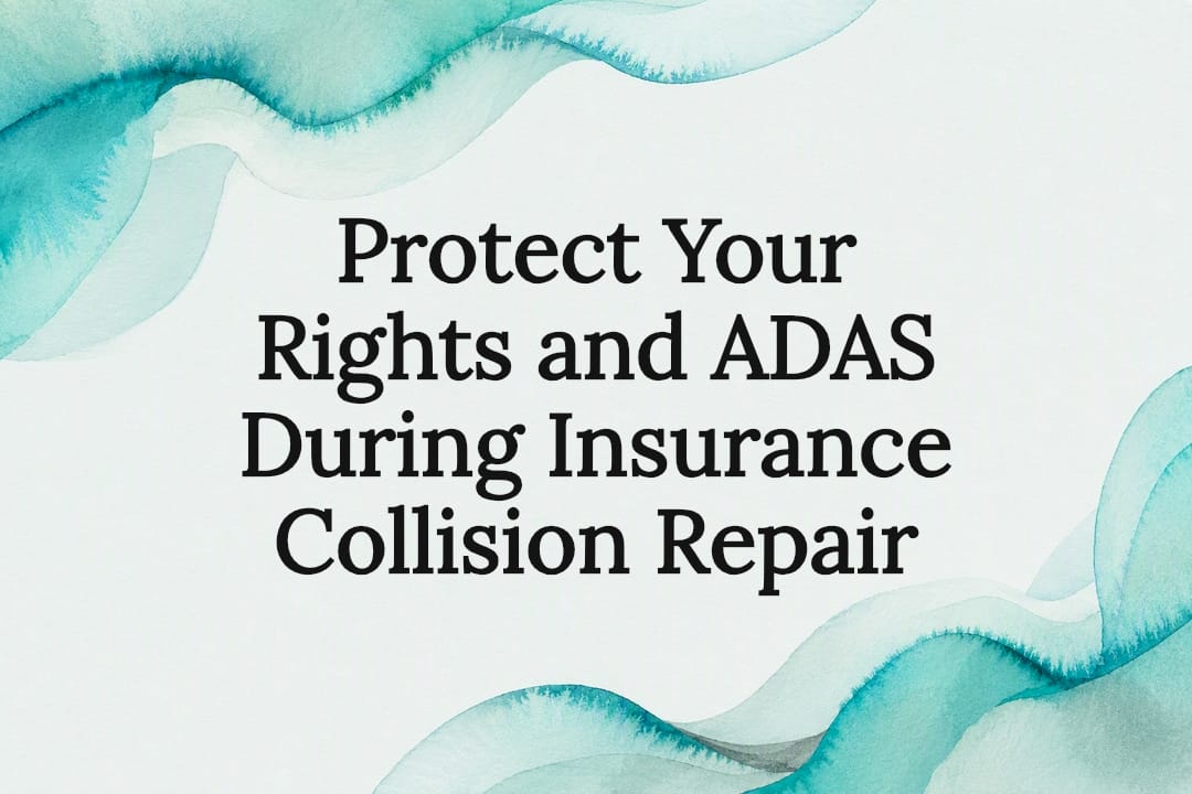 Decorative collision repair rights title card