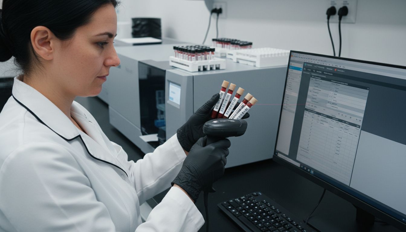 laboratory blood sample workflow