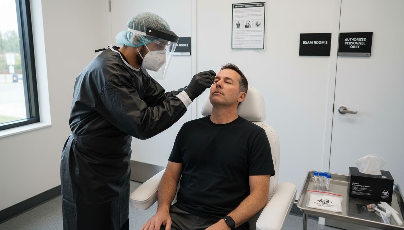 nasopharyngeal swab collection