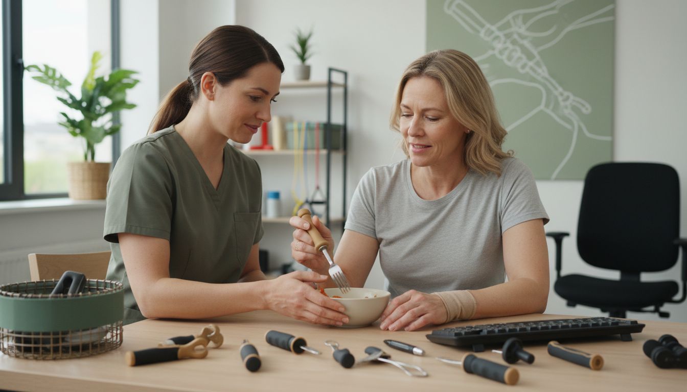 hand therapy session