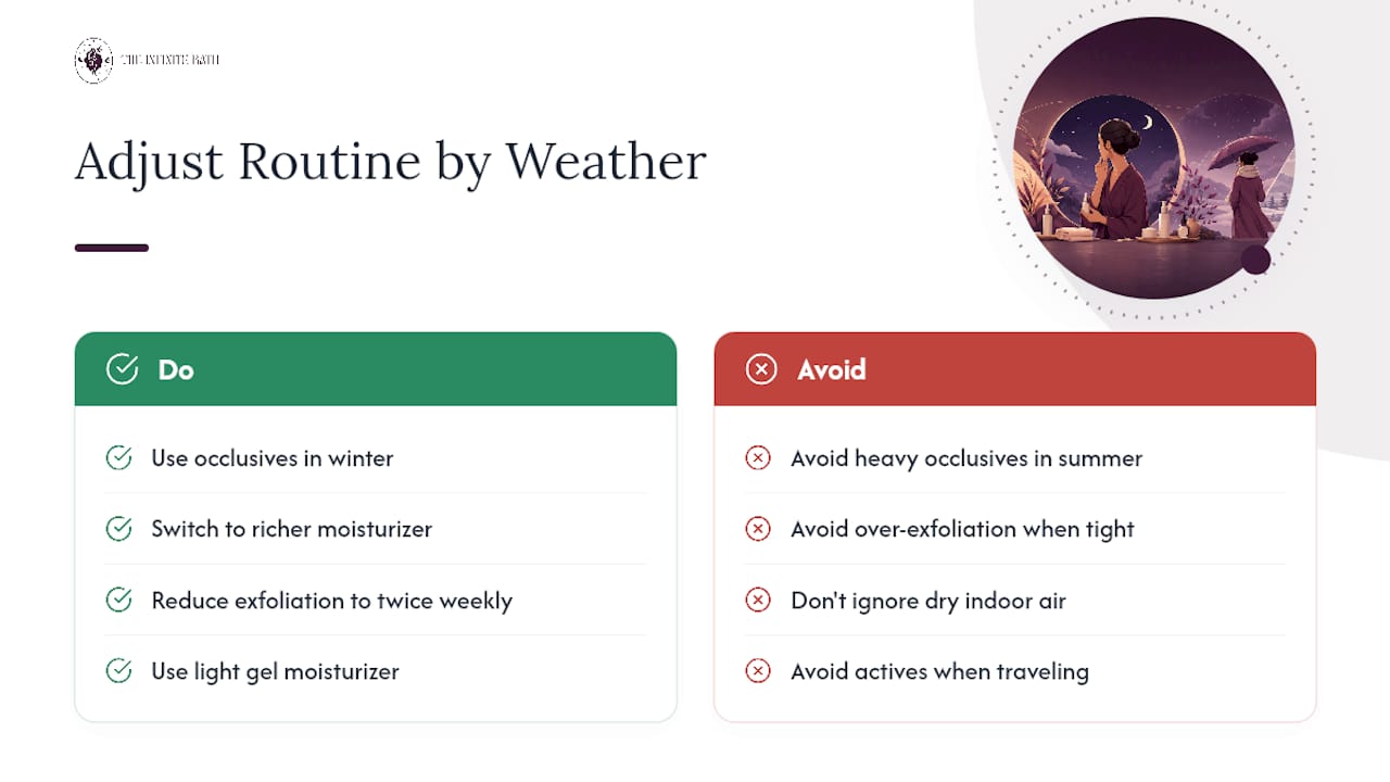Adjusting Your Routine for Weather and Season — overview diagram