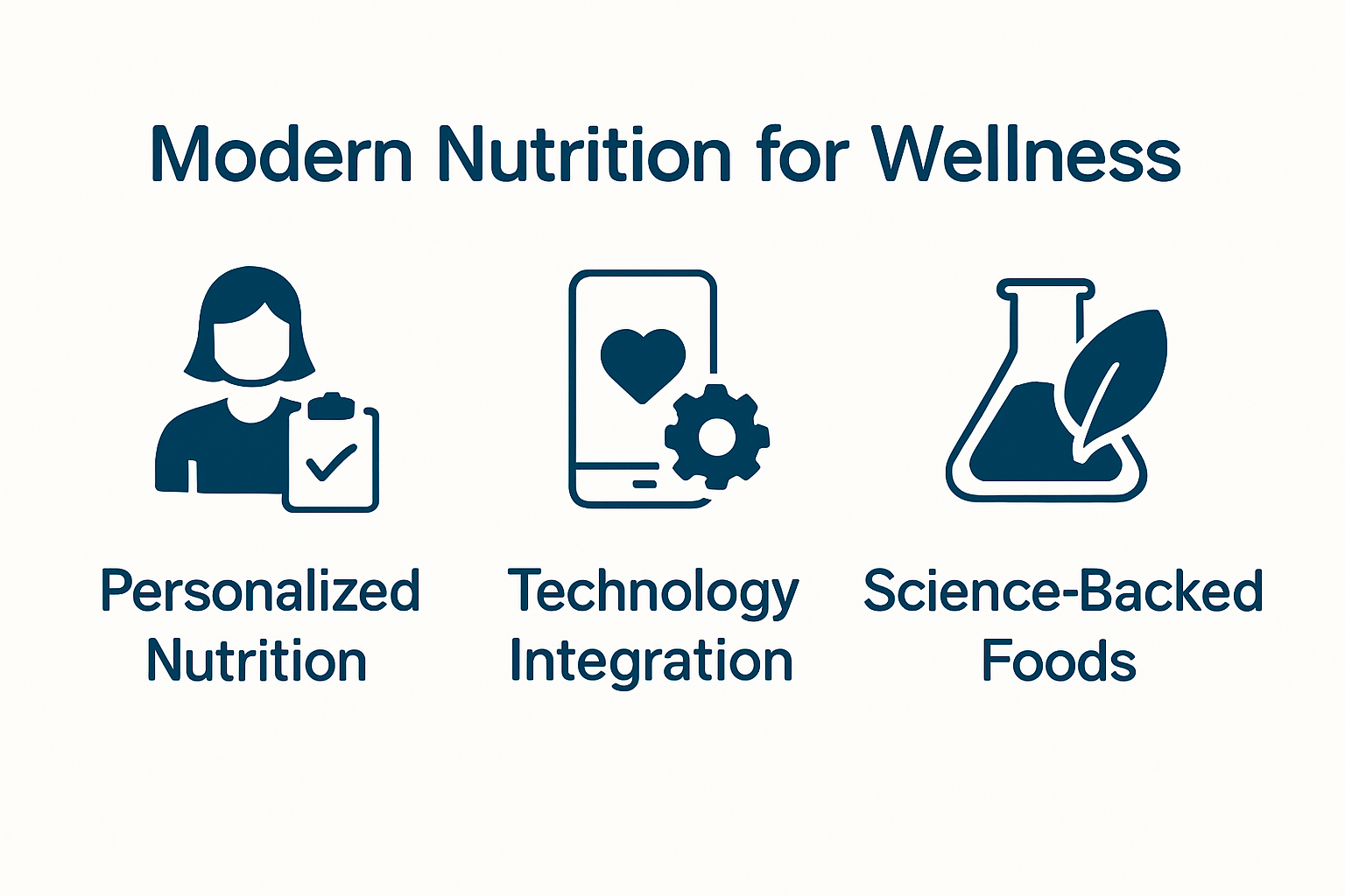 Infographic summarizing nutrition for wellness strategies in 2025