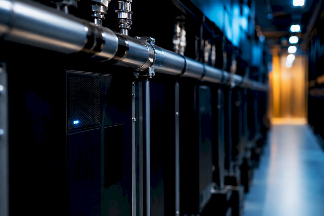 GPU inference servers in a compute room