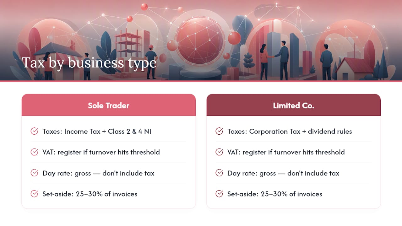 Tax Implications and How to Factor Them Into Your Day Rate — overview diagram