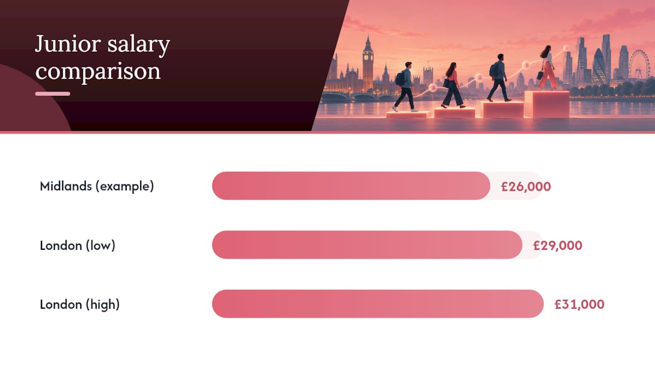 London and UK marketing salary comparison