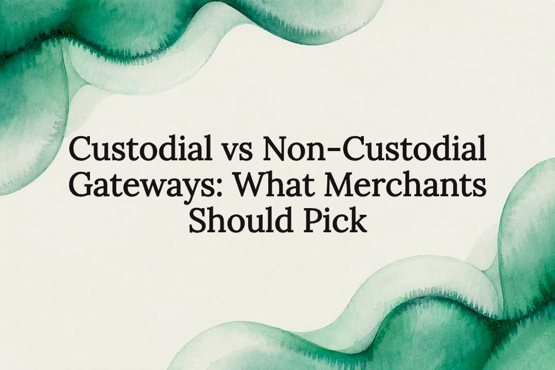 Custodial vs Non-Custodial Gateways: What Merchants Should Pick