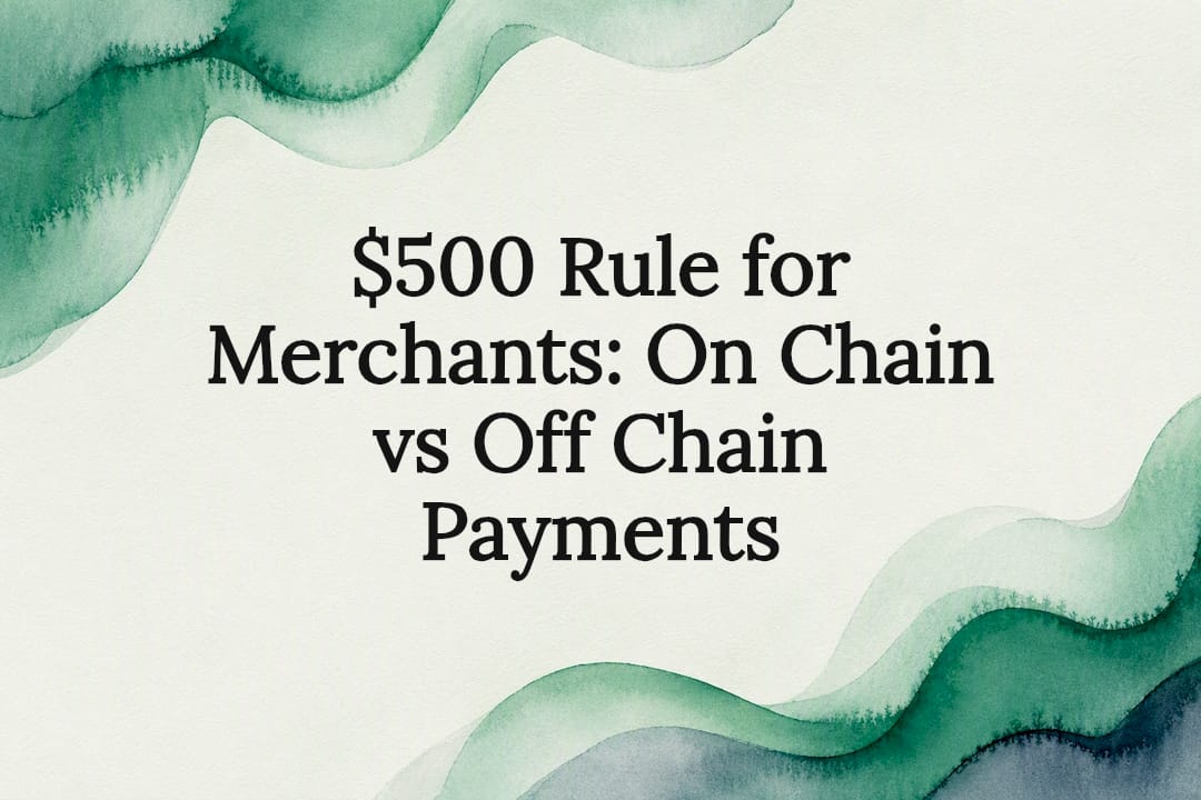 Decorative title card for payment comparison