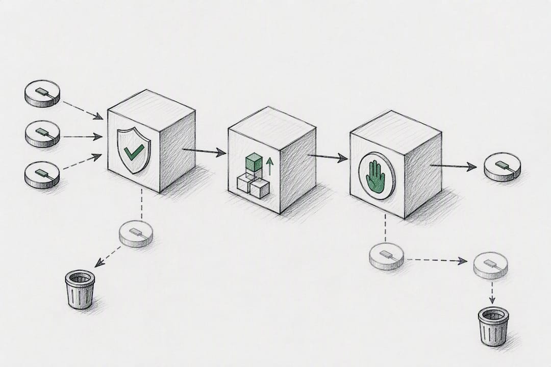 Webhook verification and retry protection flow