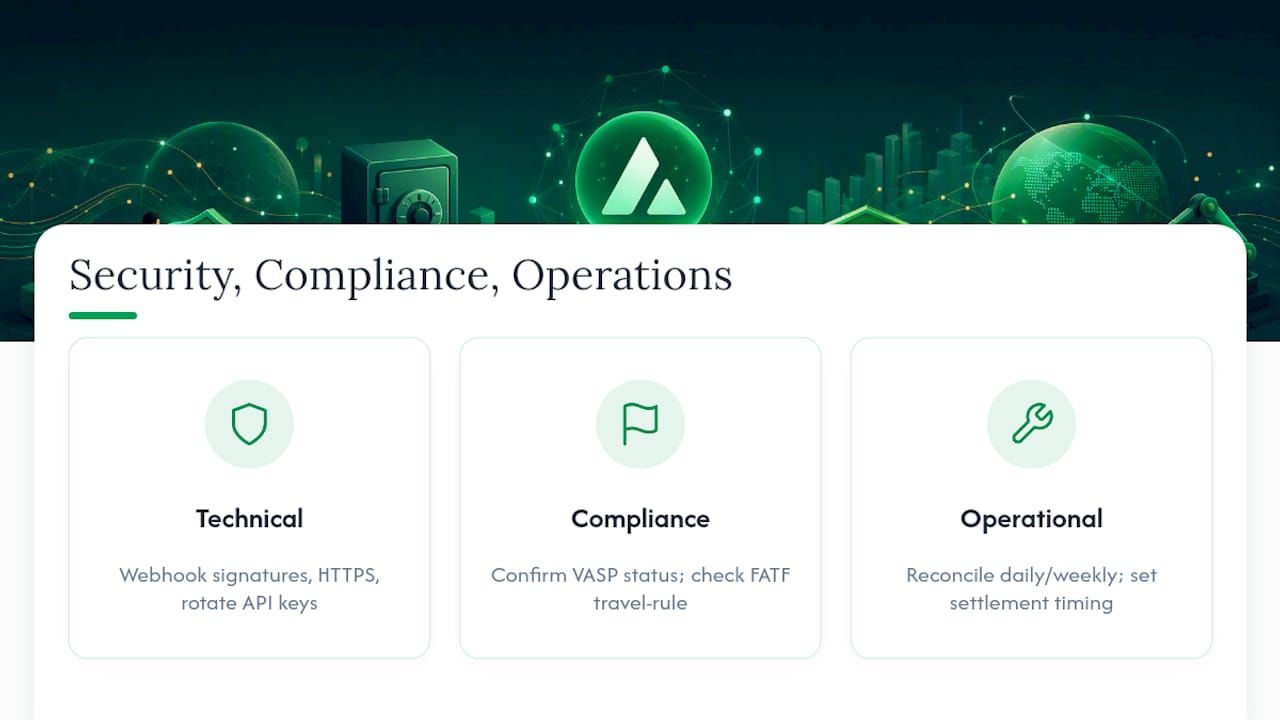 Three-part crypto payment security checklist