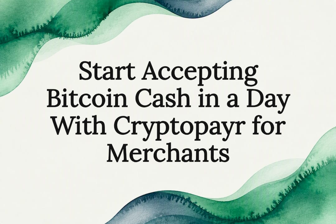 Decorative Bitcoin Cash acceptance title card
