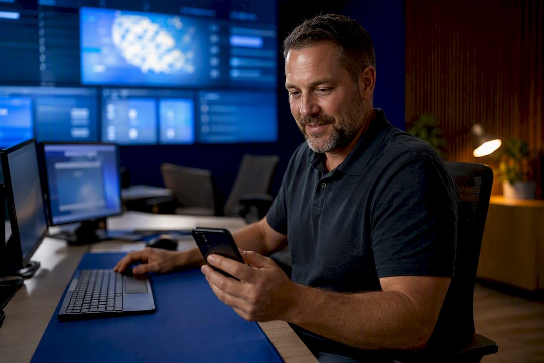 Coordinator managing home service text reply