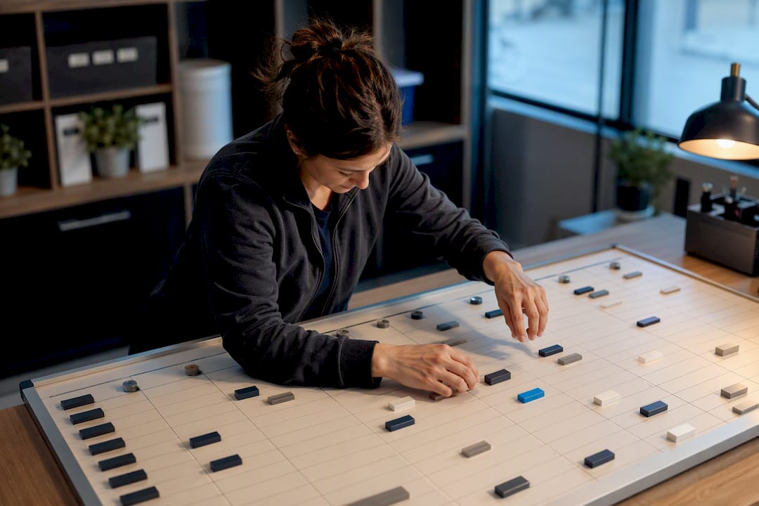 Hands arranging same-day service appointments