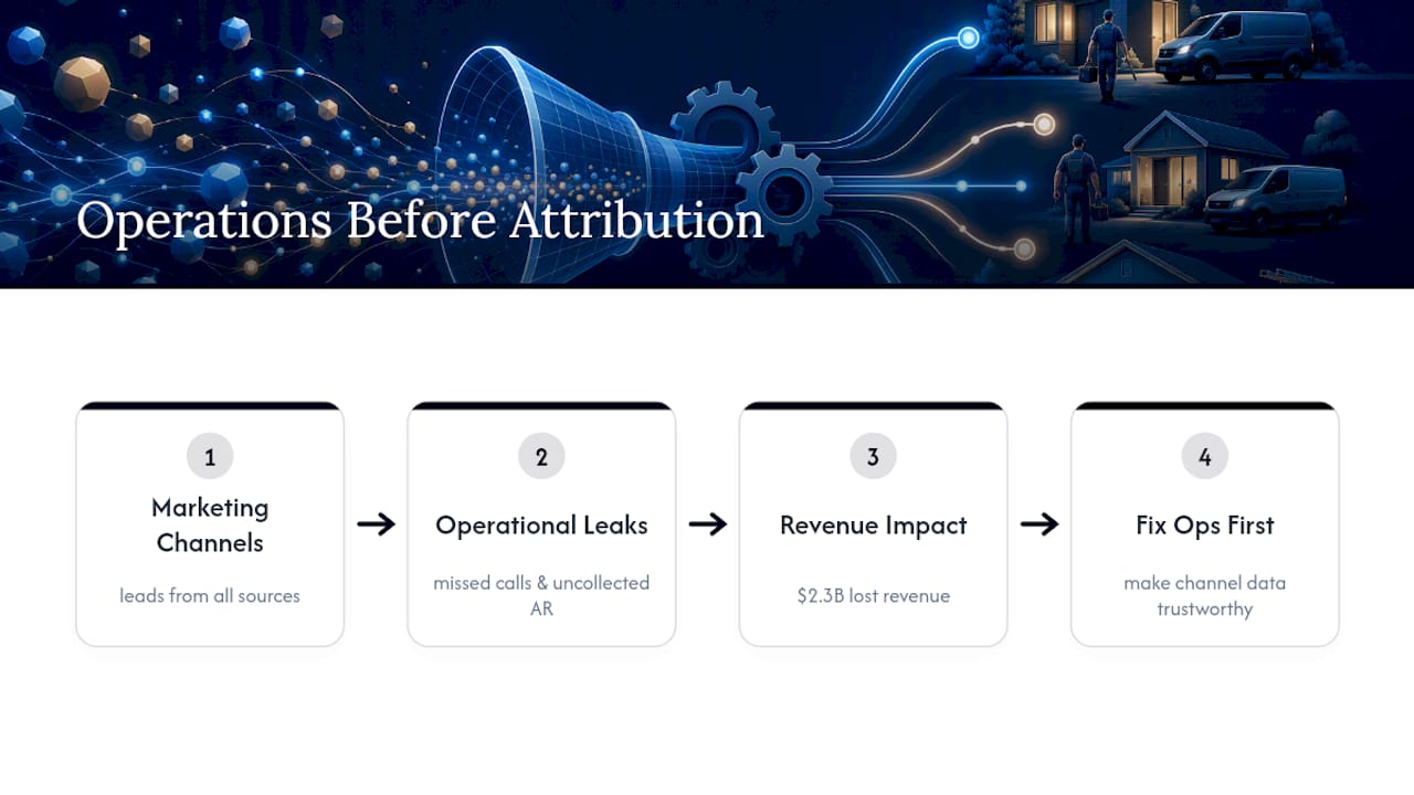 Operational fixes preceding channel attribution