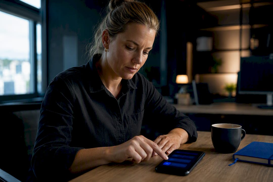 Coordinator reviewing staged payment reminders