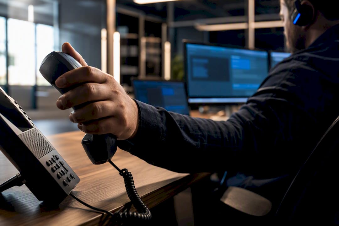 Dispatcher routing a home service call