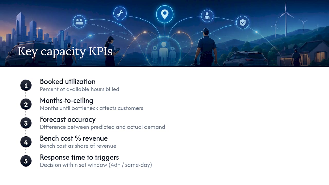 Five KPIs for measuring capacity planning