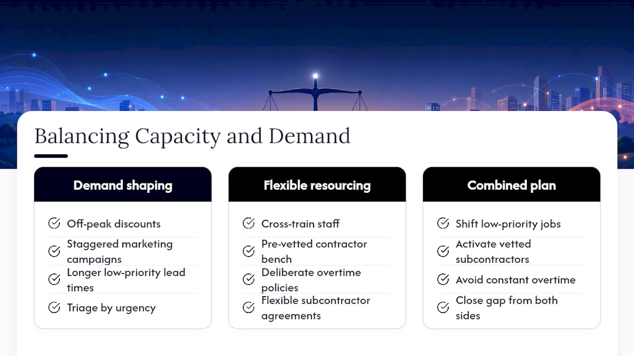 How Do You Balance Capacity and Demand When They Don't Match? — overview diagram
