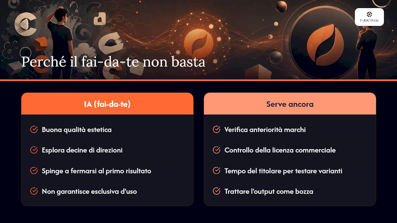 Perché il fai‑da‑te non basta sempre — overview diagram