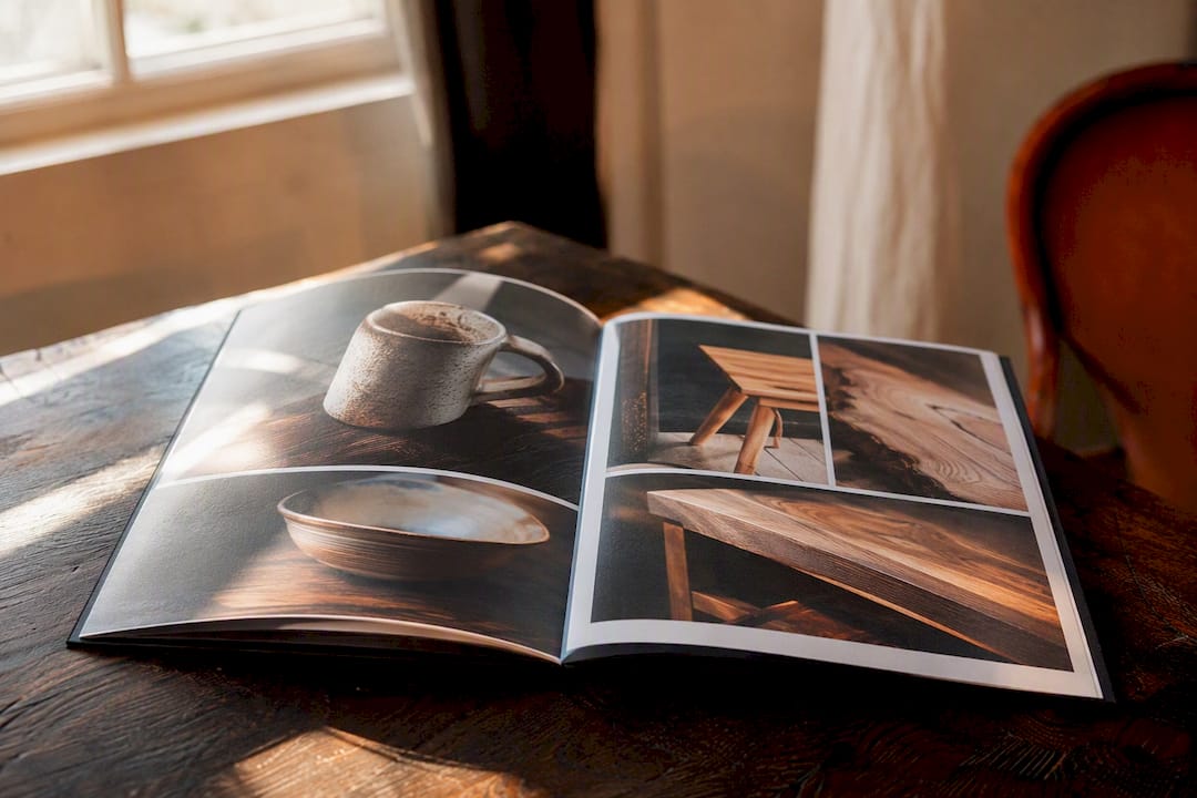 Portfolio fotografico che mostra lavori artigianali