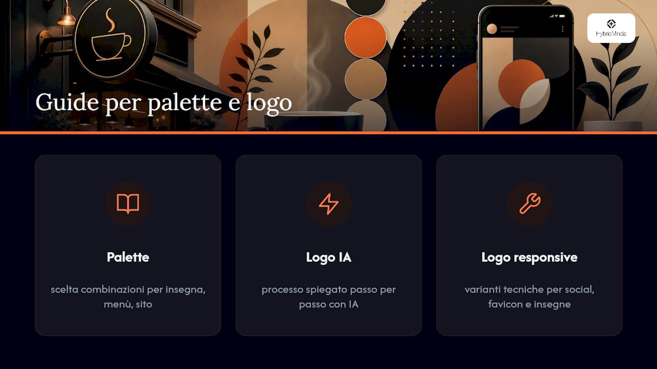 Risorse utili per approfondire palette, logo e responsive design — overview diagram