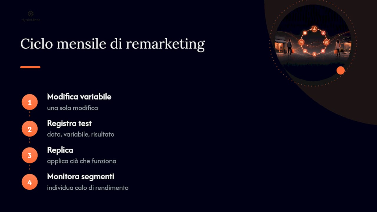 Fase di test e ottimizzazione della campagna di remarketing