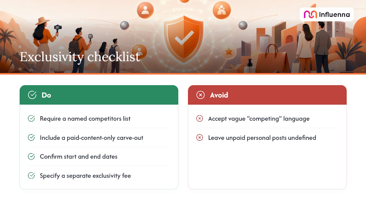 Sample Exclusivity Clauses You Can Adapt — overview diagram