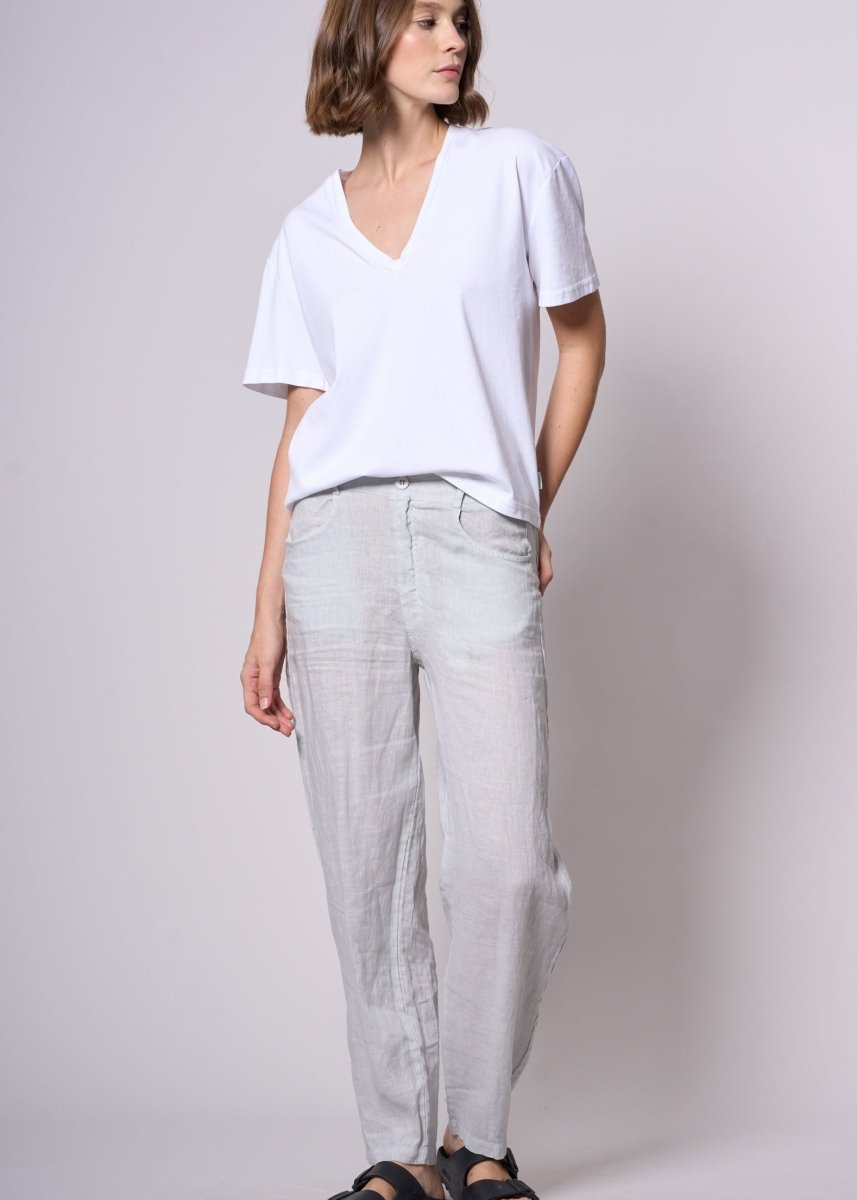 Alen Linen Pant in Oyster
