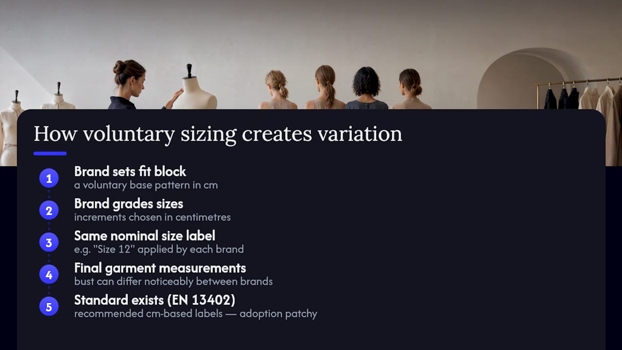 How brand sizing differences develop