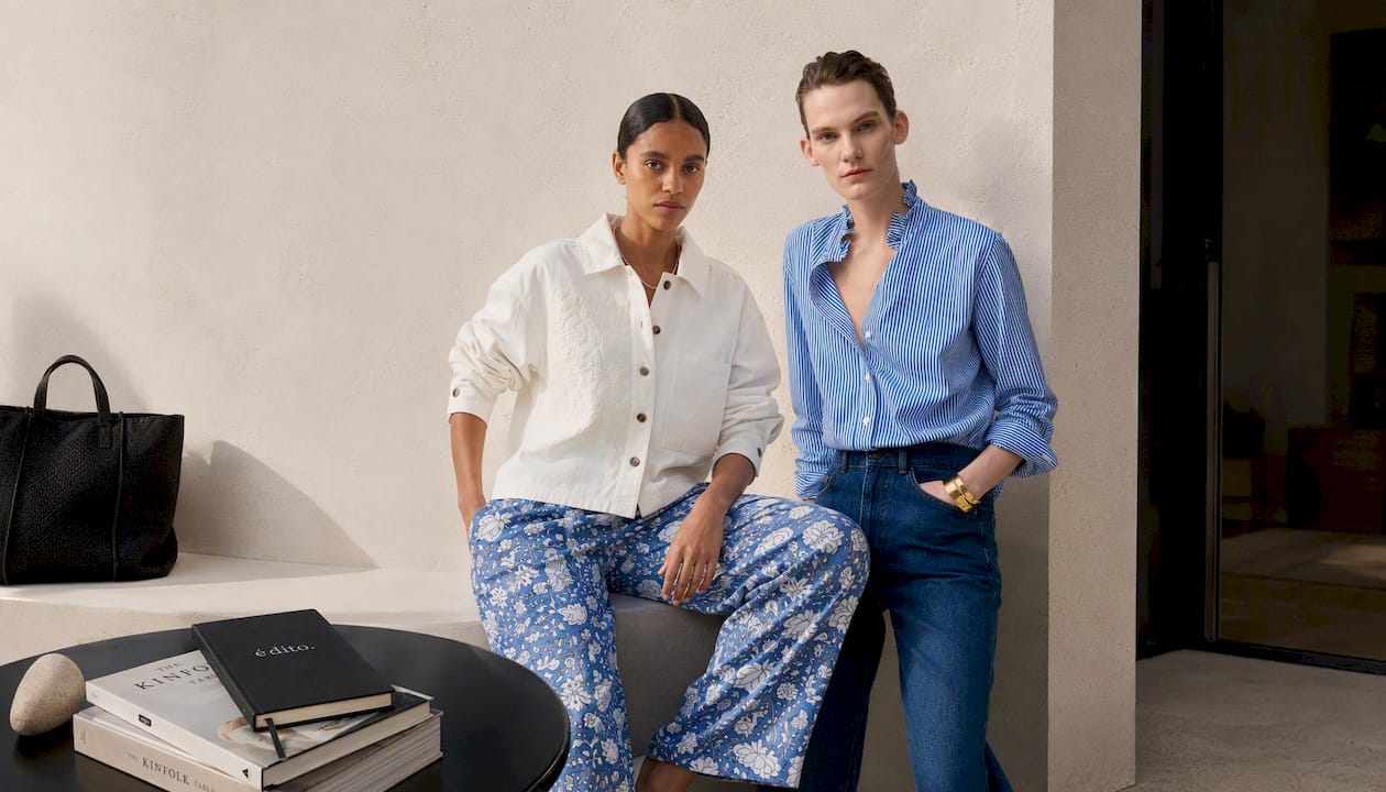 June Trousers in Blue