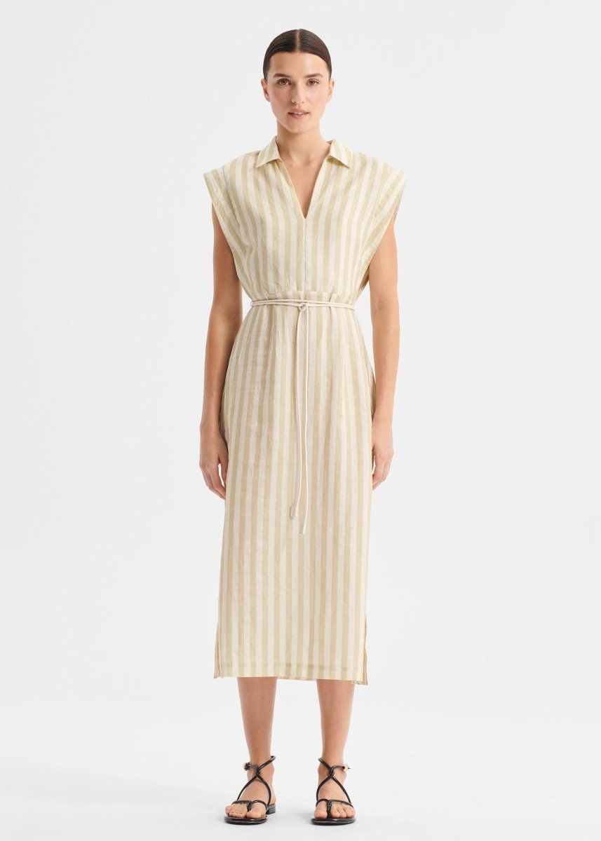 Cybil Linen Dress in Stripe