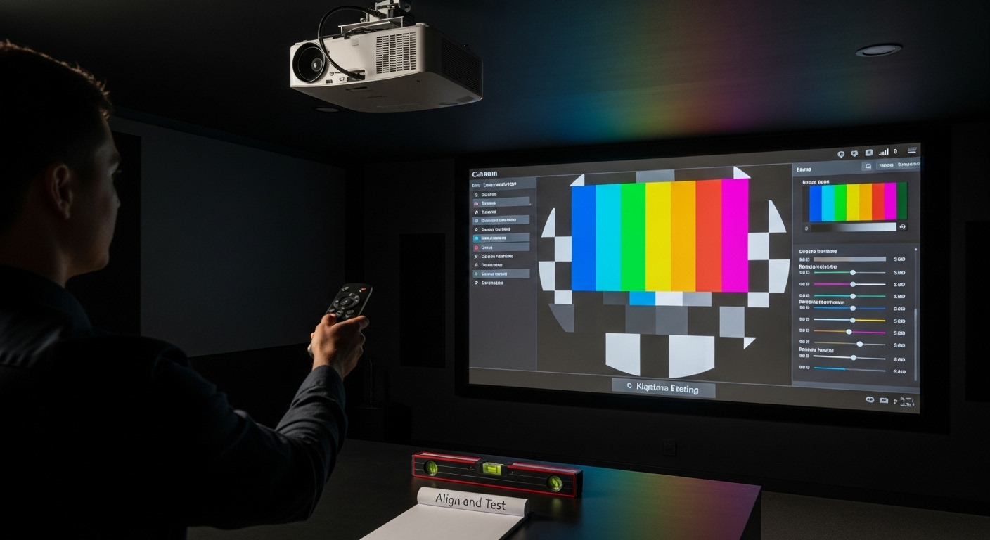 projector alignment test