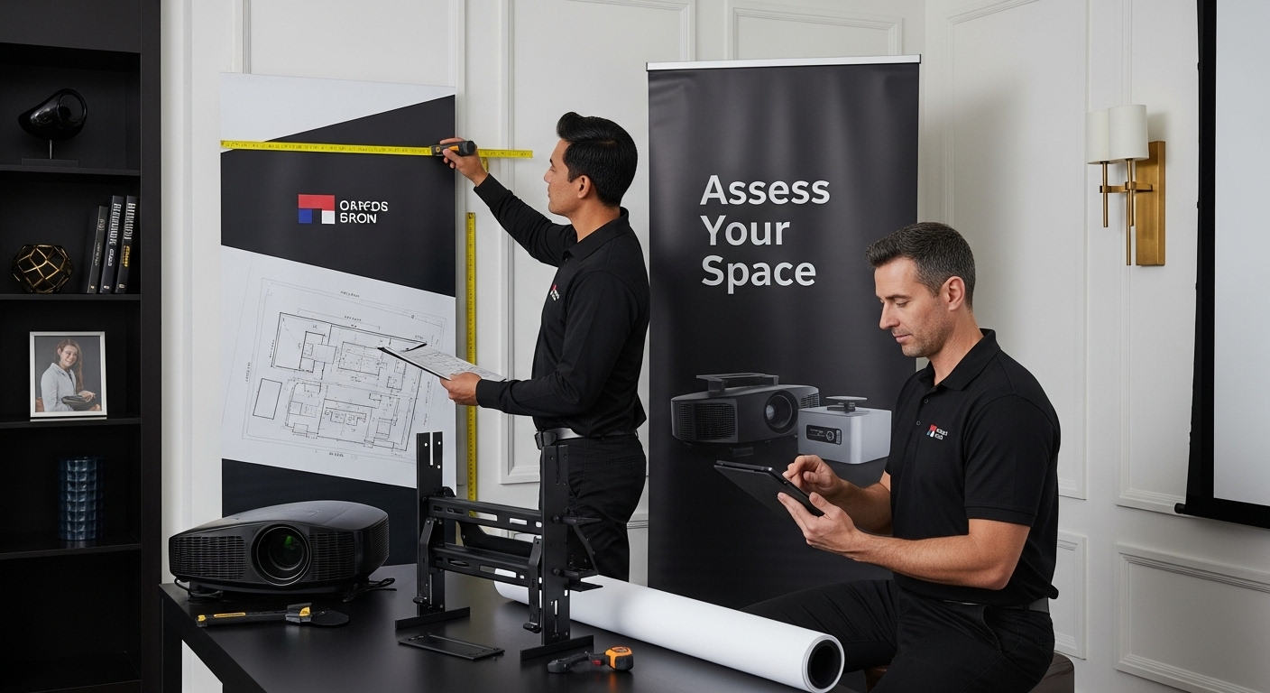 projector installation walkthrough