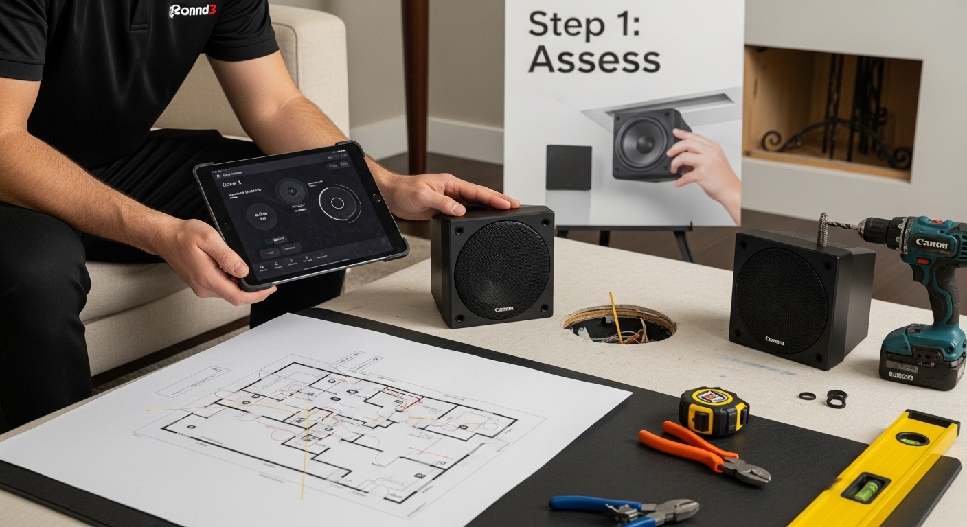 whole home audio workflow installation