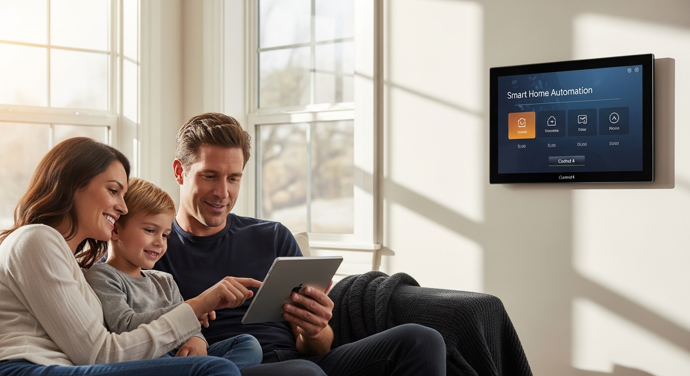 Control 4 smart home family