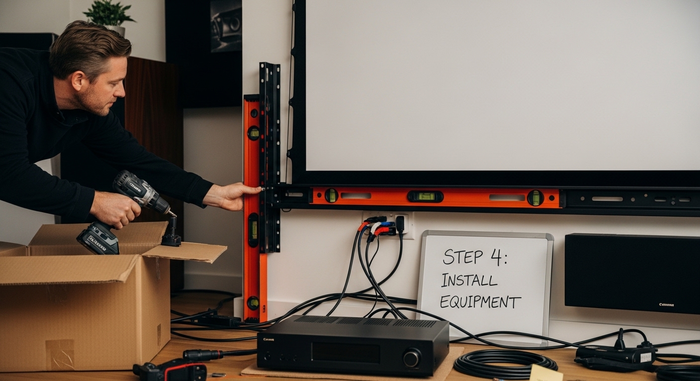 home theater install workflow