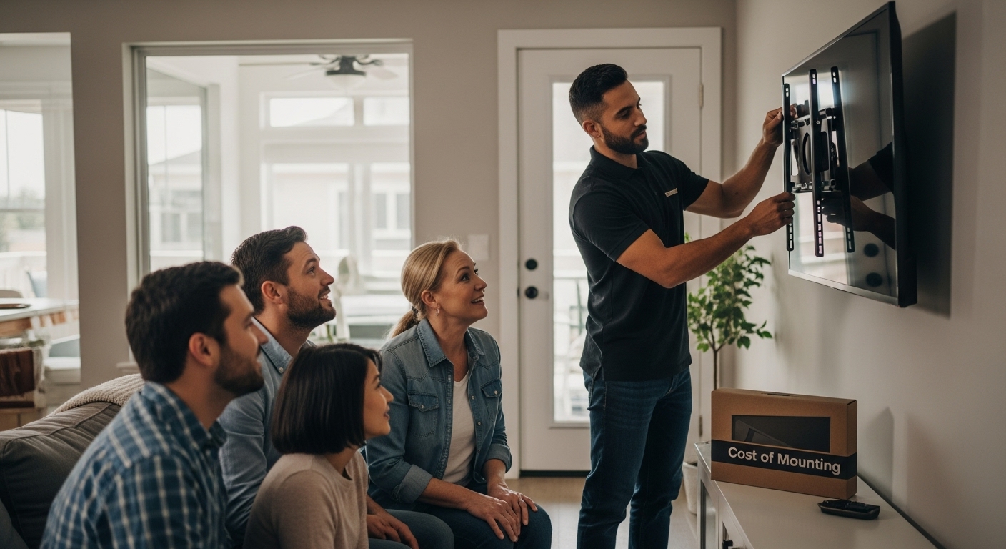 cost of mounting tv
