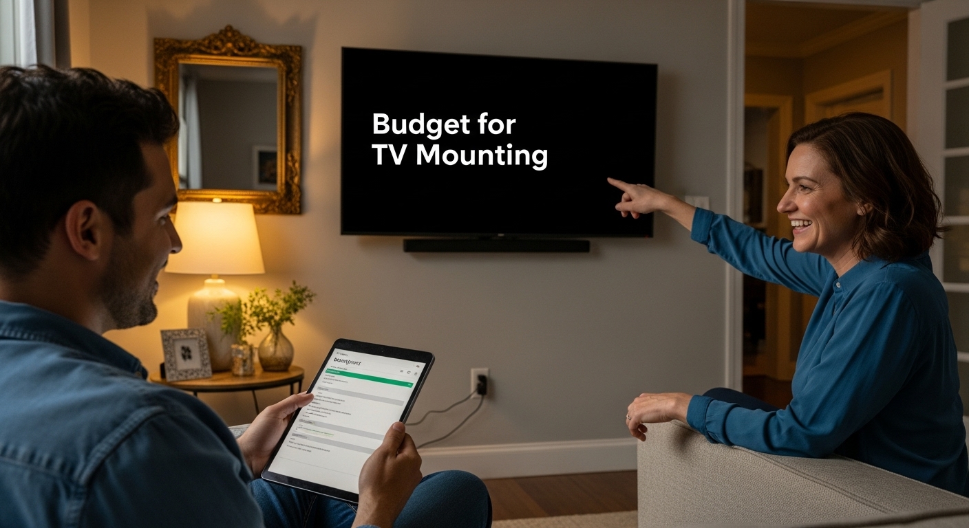 tv mounting budget