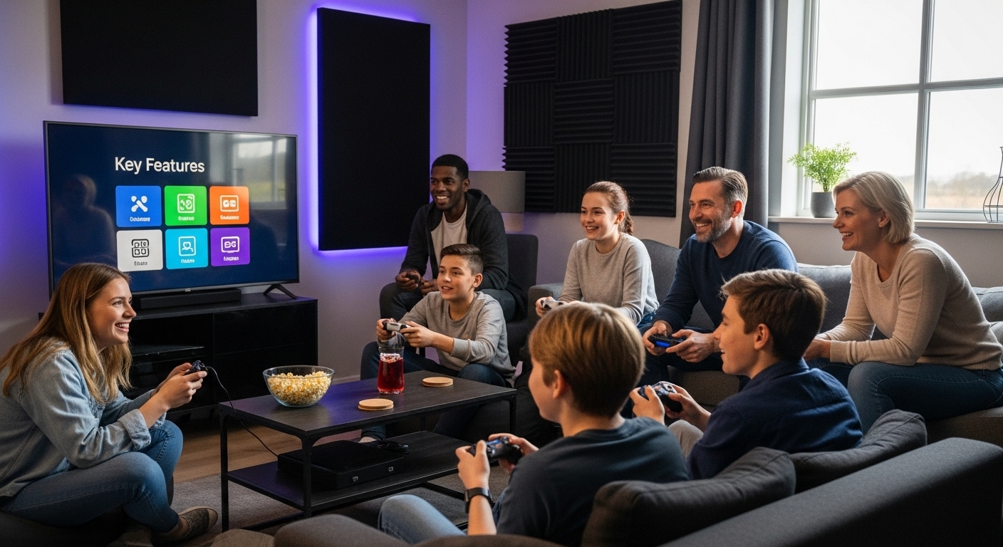 media room features group