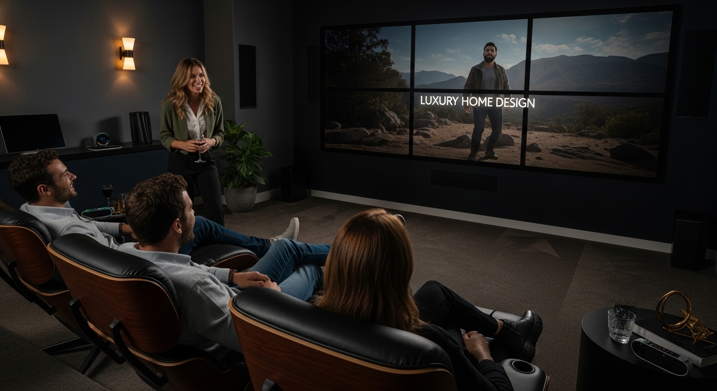luxury home video wall