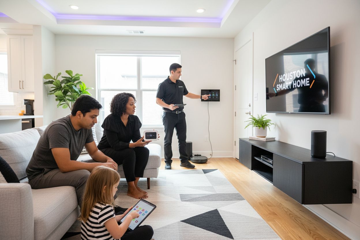 smart home installation, Houston family, home automation