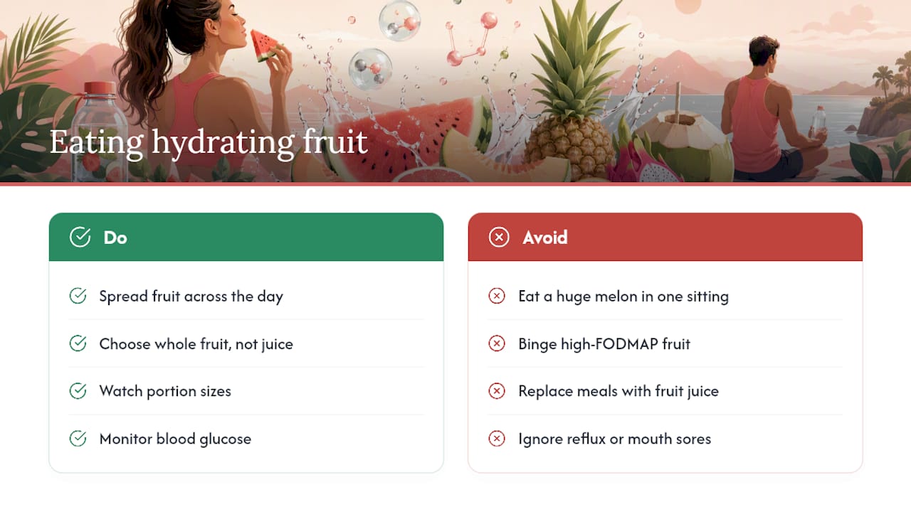 Can You Eat Too Much Hydrating Fruit? — overview diagram