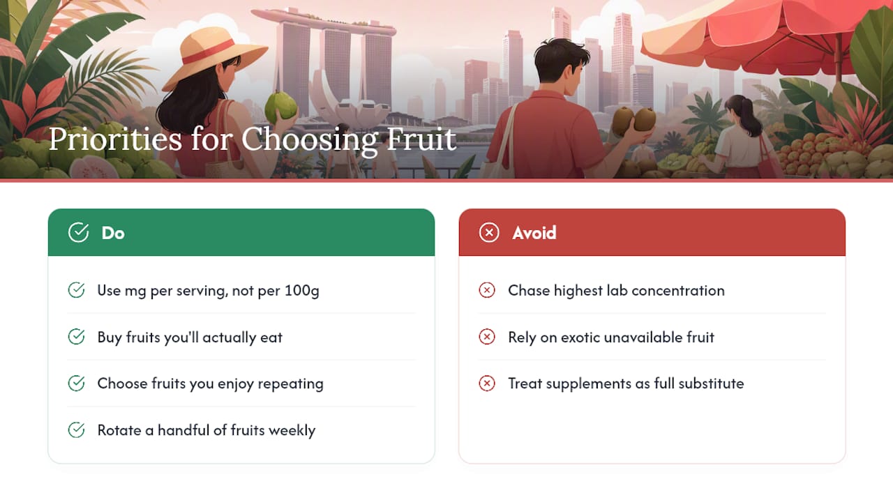 Three practical vitamin C fruit priorities