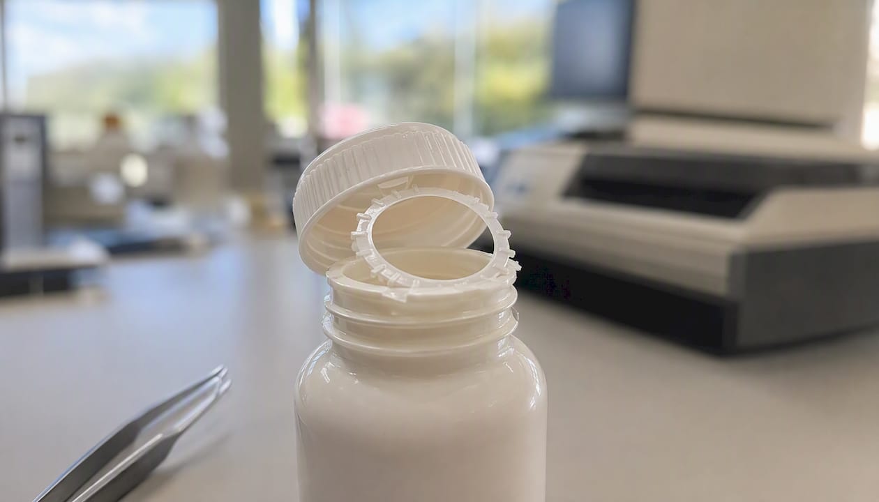 Breakaway cap safety ring separated on bottle neck