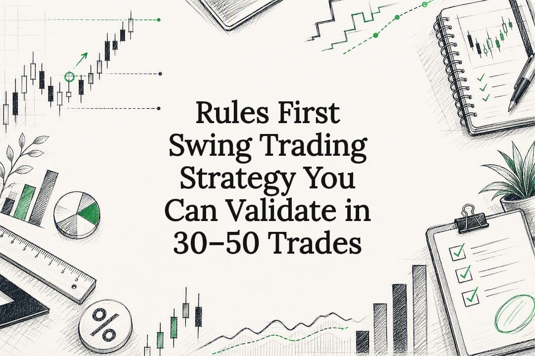 Decorative swing trading rules title card