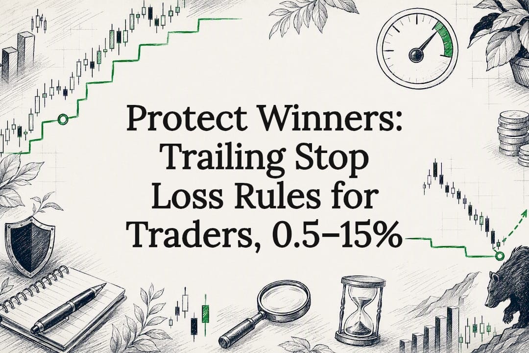 Decorative trailing stop loss title card