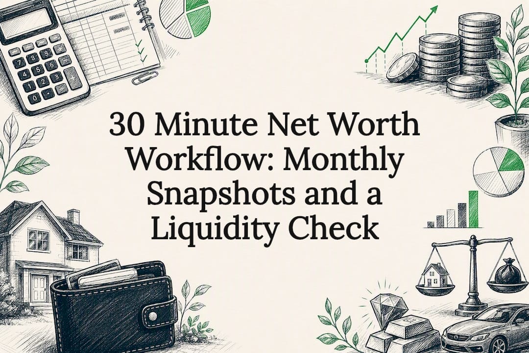 30 Minute Net Worth Workflow: Monthly Snapshots and a Liquidity Check