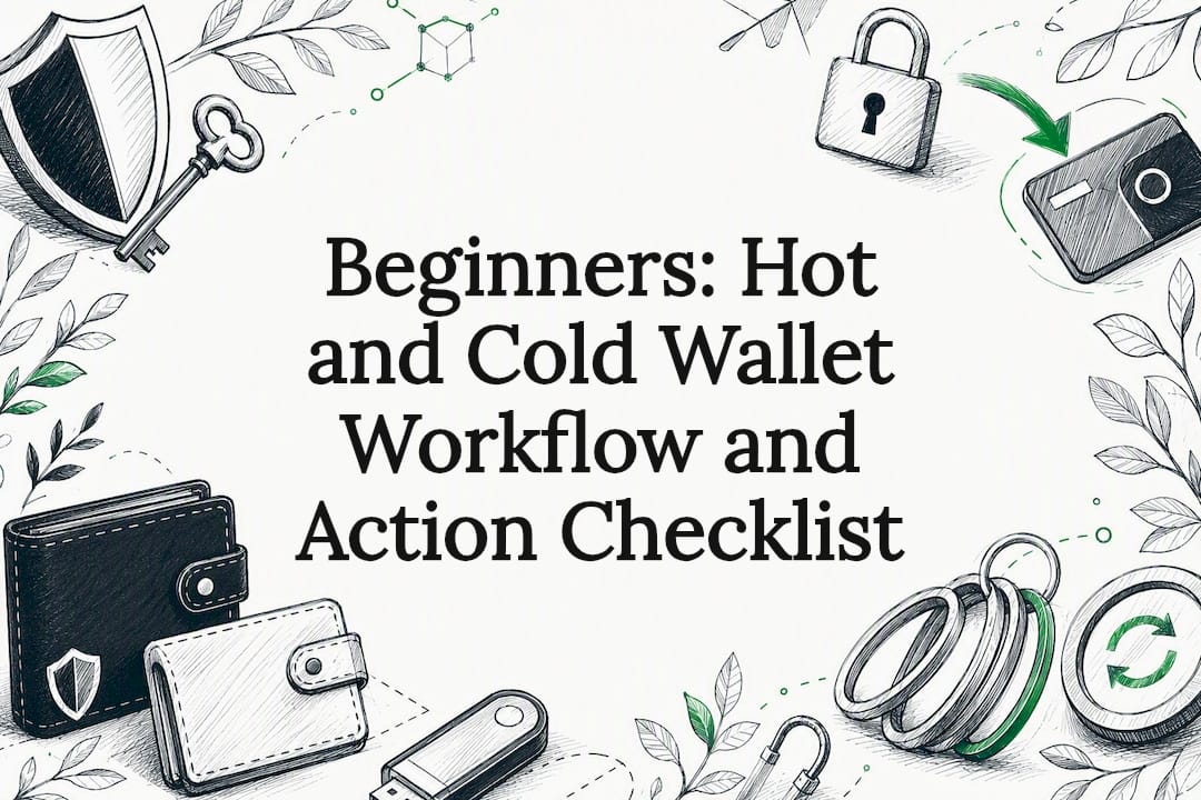 Beginners: Hot and Cold Wallet Workflow and Action Checklist