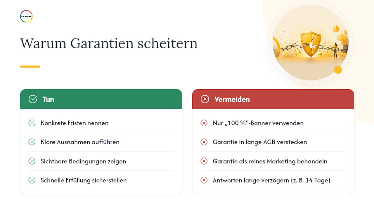 Warum die meisten Garantie‑Texte am Vertrauen scheitern — overview diagram