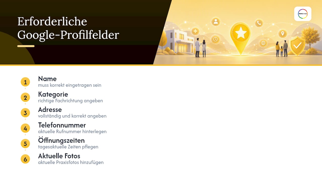 Ausführliches Google-Profil einer Arztpraxis